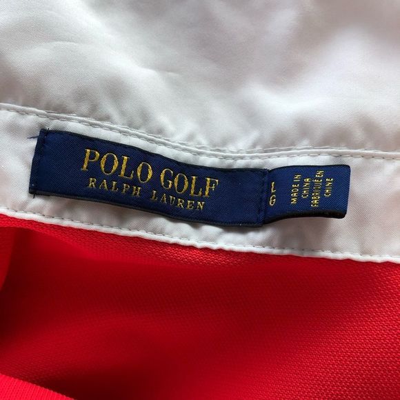 Polo Golf Ralph Lauren Womens Venetian Red L 1/2 Button Stretchy Golf Shirt EUC - Picture 5 of 11